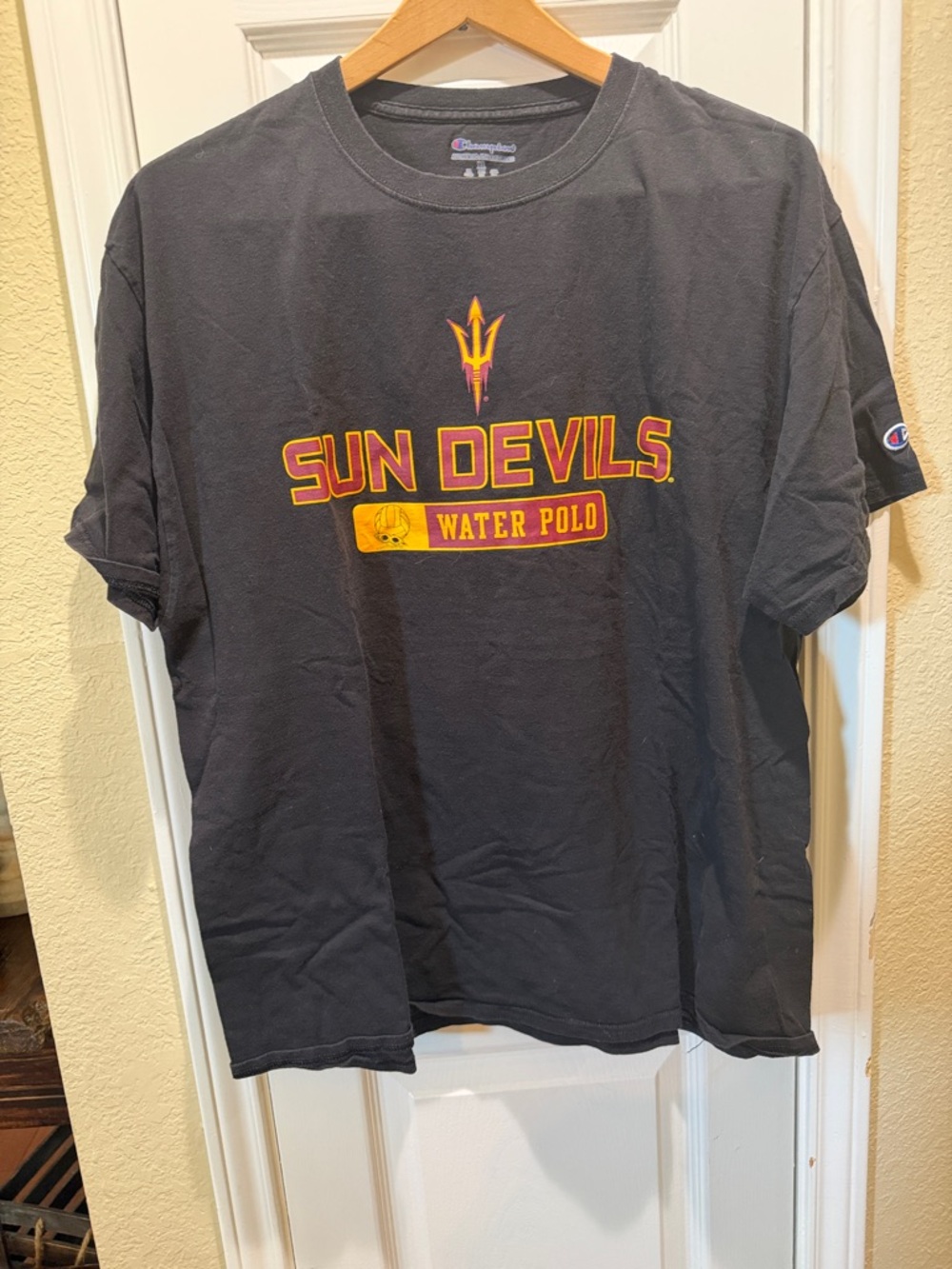 Champion Black Sun Devils Water Polo Graphic Tee